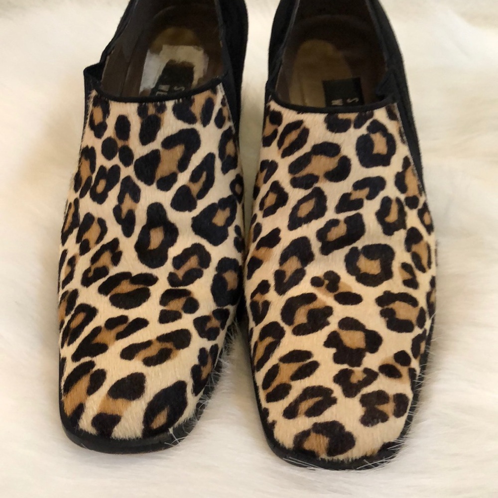 Stuart Weitzman Leopard pony hair block heel - Picture 2 of 8